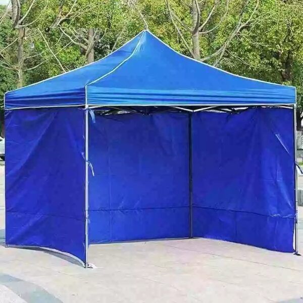 Toldo Plegable 3x3 con Paredes laterales Azul Impermeable - Imagen 1