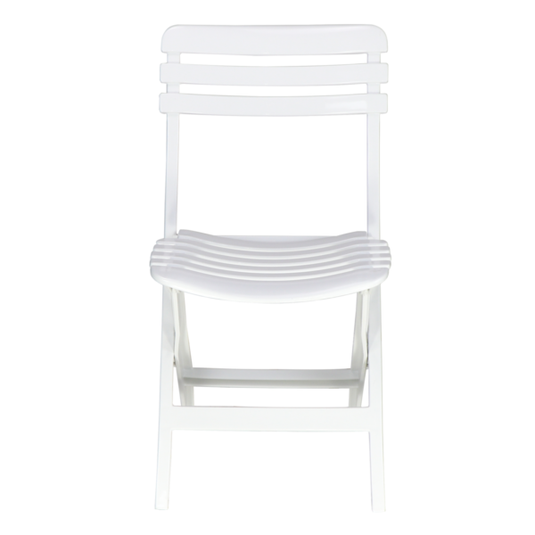 Silla Plasticas Plegable Blanca - Imagen 1