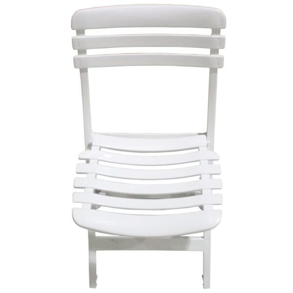Silla Plasticas Plegable Blanca - Imagen 3