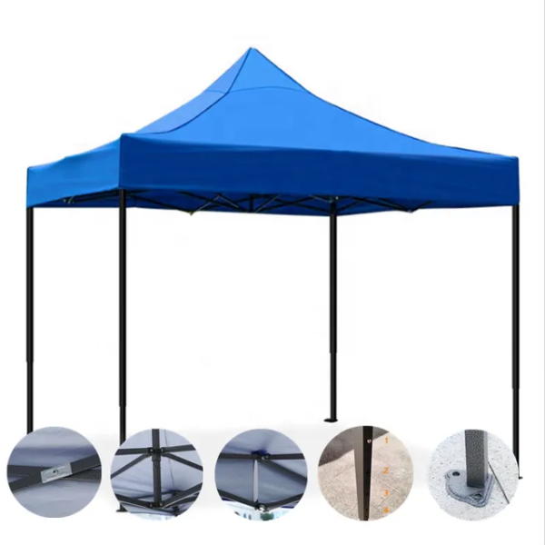 Toldo Plegable 3 x3 Lona 600D Oxford Engomada FR - Imagen 1