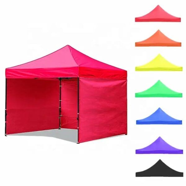 Toldo Plegable 2x2 MT Lona Oxford Engomada Con Paredes - Imagen 1