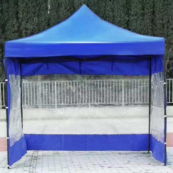 Toldo Plegable 2x2 m Engomada Con Paredes Transparente - Imagen 1