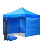 Toldo Plegable 3x3 Lona engomada con Paredes laterales