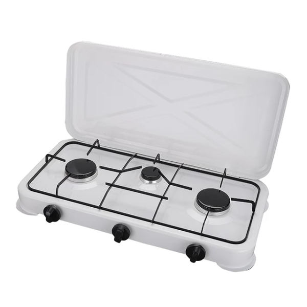 Cocina Cocinilla A Gas Encimera 3 Platos Con Tapa DELUX - Imagen 3