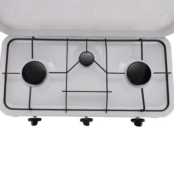 Cocina Cocinilla A Gas Encimera 3 Platos Con Tapa DELUX - Imagen 4