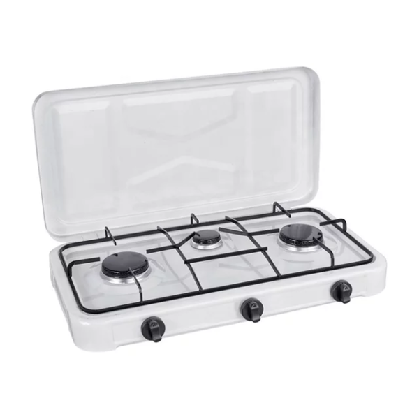 Cocina Cocinilla A Gas Encimera 3 Platos Con Tapa DELUX - Imagen 5