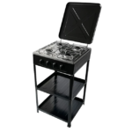 Cocina Encimera Gas 4 Quemadores Con 2 Repisas