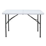 Mesa Plegable Tipo Maleta 120 cm Blanca - Imagen 4
