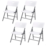 Pack 4 Sillas Plegables Blanca Eventos