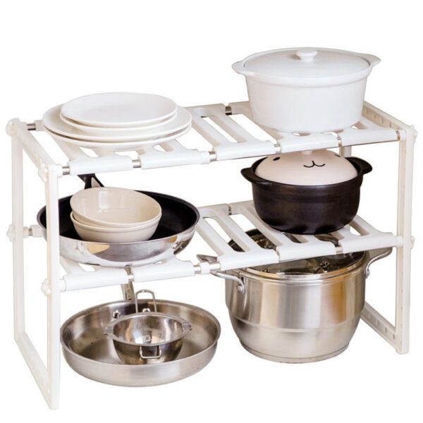 Estante organizador multiuso Ajustable Cocina, Baño - Imagen 2