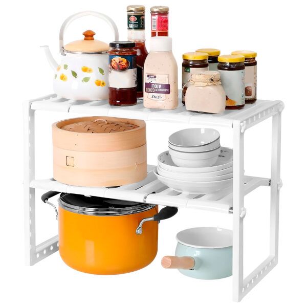 Estante organizador multiuso Ajustable Cocina, Baño - Imagen 3