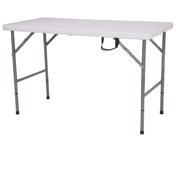 Mesa Plegable Tipo Maleta 120 cm Blanca - Imagen 2