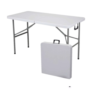 Mesa Plegable Tipo Maleta 120 cm Blanca