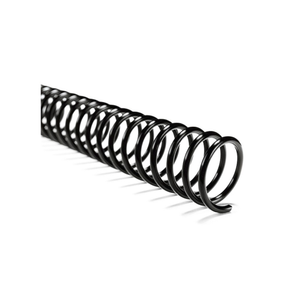 Espiral Plásticos Negro Para Encuadernación - Imagen 3