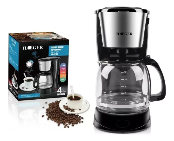 Cafetera Automática Por Goteo Heager Premium 5 Tazas - Imagen 1
