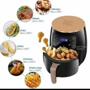 Freidora De Aire Electrica 6l 2400w Airfryer Sin Aceit