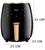 Freidora De Aire Electrica 6l 2400w Airfryer Sin Aceit - Imagen 4
