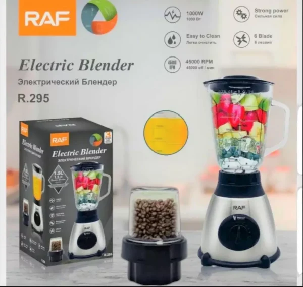 Licuadora Juguera Vidrio 2 En 1 Moledor de granos 1.5 LT - Imagen 4