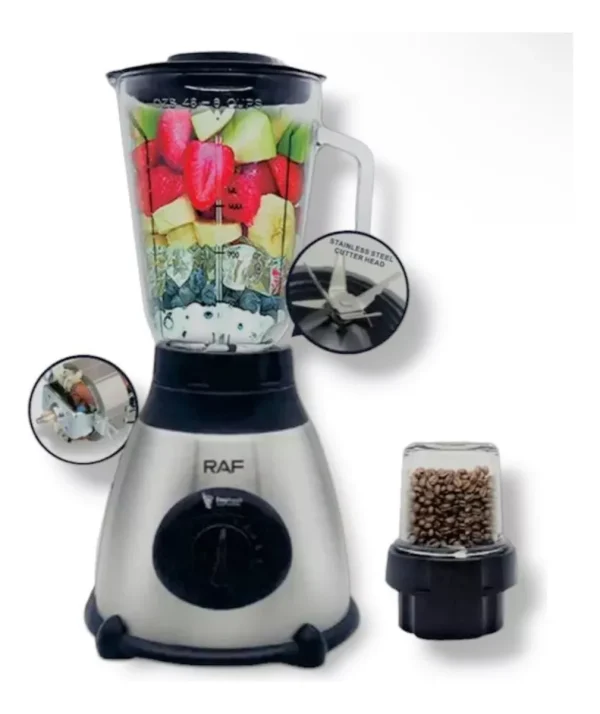Licuadora Juguera Vidrio 2 En 1 Moledor de granos 1.5 LT - Imagen 1