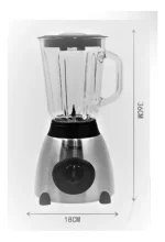 Licuadora Juguera Vidrio 2 En 1 Moledor de granos 1.5 LT - Imagen 5