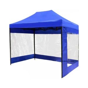 Toldo Plegable 2x3 MT Lona Oxford Engomado Con Paredes Laterales transparente